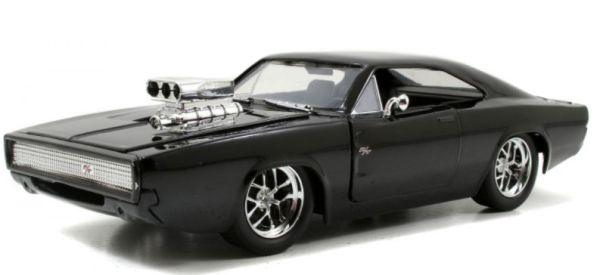 JAD97059 - DODGE Charger Street Black 1970 FAST & FURIOUS - 1