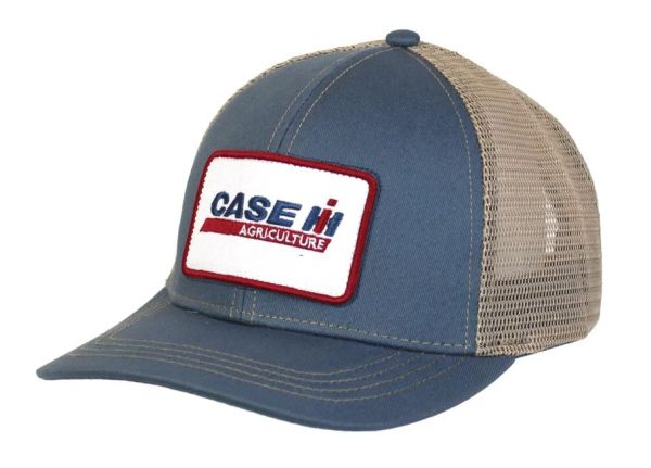 A2938-GV-OSF - Blue cap with CASE IH logo and ivory mesh back - 1