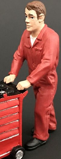 ADF32110 - Mechanic in red blouse - 1