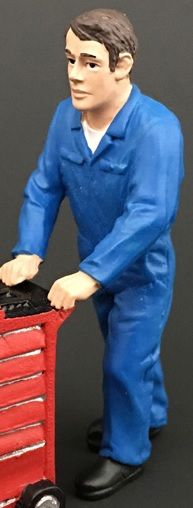 ADF32111 - Mechanic in blue blouse - 1