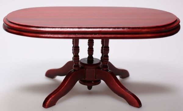 AKI0184 - Miniature living room table for dollhouse dimension L13,7 x P7,5 x H6,4 cm - 1