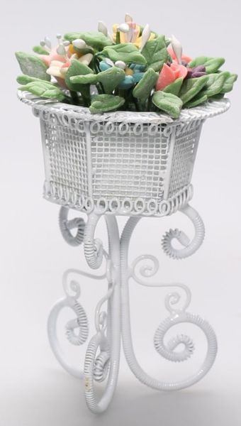 AKI0255 - Miniature flowerpot for dollhouse - 1