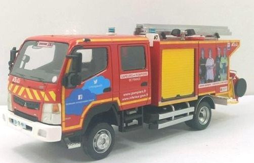ALERTE0067B - MITSUBISHI FUSO Canter Gallin CCRL TDF french fire truck 2017 limited 320 units - 1