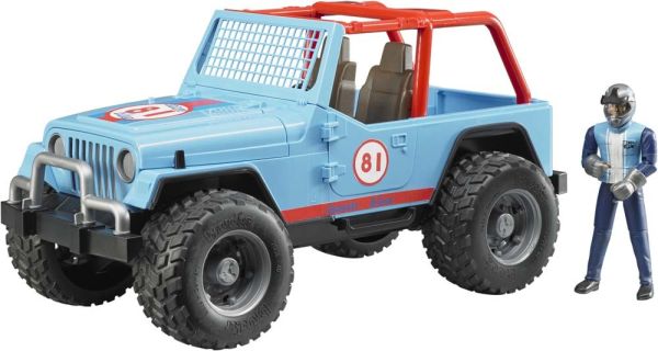 BRU2541 - JEEP Cross country blue with driver BRUDER toys - 1