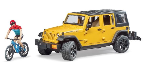 BRU2543 - JEEP Wrangler Rubicon with bike and cyclist - 1