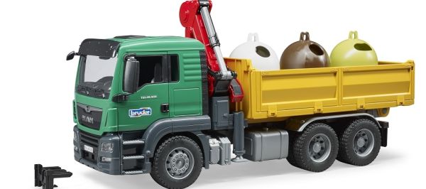 BRU3753 - MAN TGS Tipper with Crane and Bottle Containers - AVAILABLE APRIL 2019 - 1