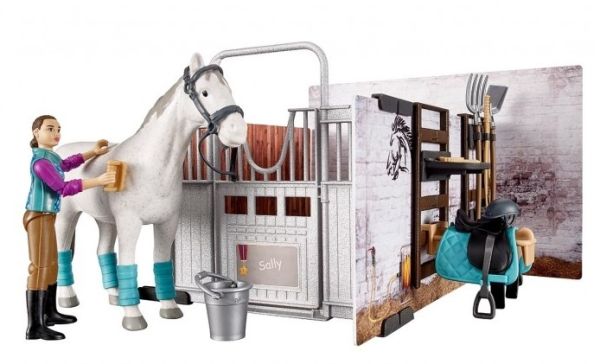 BRU62506 - Stable box with horse, rider and accessories - 1