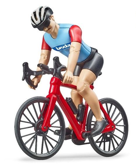 BRU63110 - Cyclist man with bike - 1