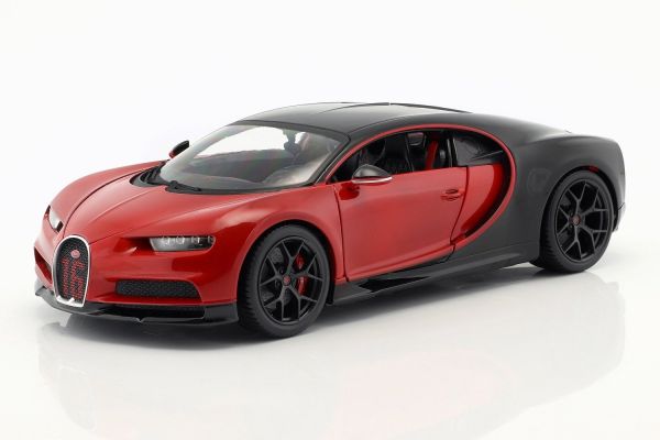 BUR11040RO - BUGATTI Chiron Red and black - 1