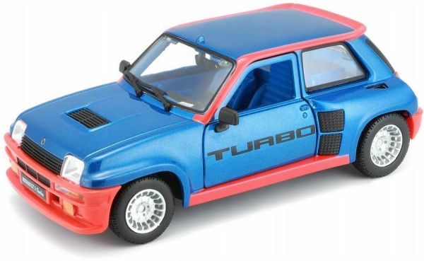 BUR18-21088B - RENAULT 5 Turbo 1982 blue and red - 1