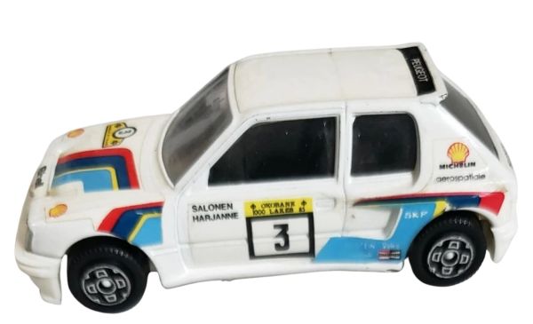 BUR4123 - Vintage – PEUGEOT 205 Turbo 16 #3 1987 T. Salonen / S. Harjanne – Damaged Box - 1
