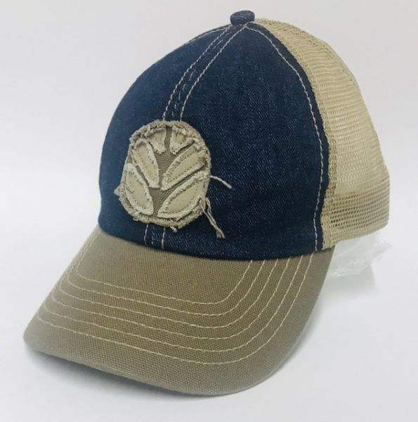 CAS288320 - NEW HOLLAND Beige and Jean knit cap - 1