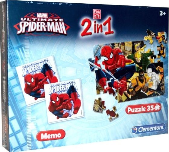 CLE13331 - Memo Game + Puzzle 35 Pieces SPIDERMAN - 1