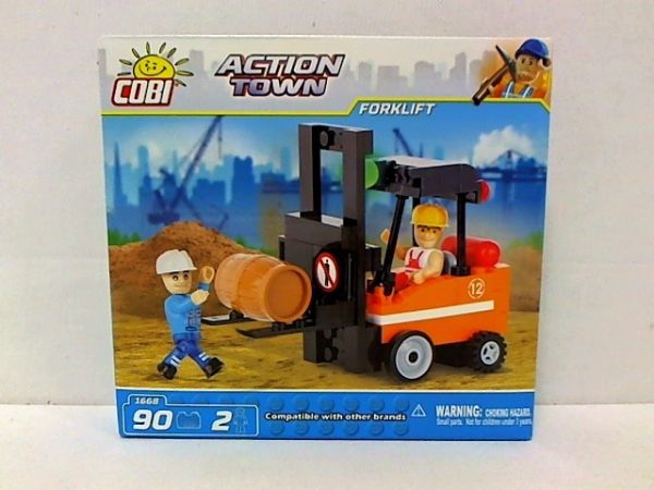 COB1668 - Forklift with 2 Figures - 90 Pieces - 1