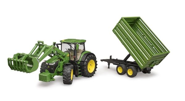 BRU3155 - JOHN DEERE 7R350 with front loader and trailer - 1