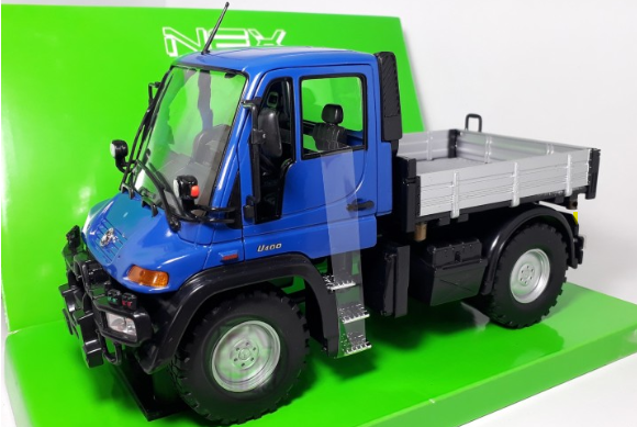 WEL22098W - UNIMOG U400 blue tipper - 1