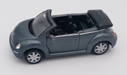 WEL2035GR - VOLKSWAGEN NEW BEETLE Metallic gray friction model sold without box - 1