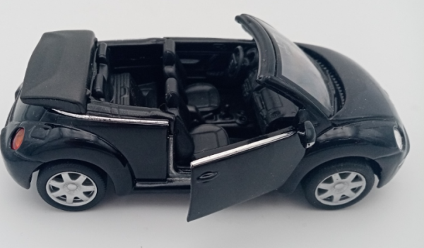 WEL2035BL - VOLKSWAGEN NEW BEETLE Metallic black friction model sold without box - 1