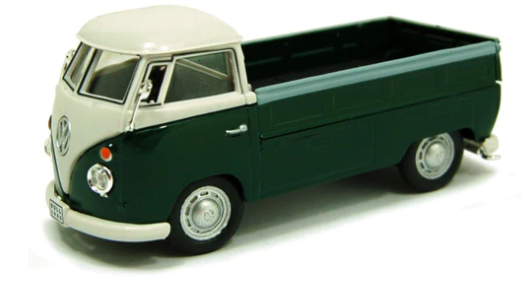 CAR251PND4G - VOLKSWAGEN T1 green and white pick-up - 1