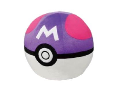 T18852D-05 - Plush MASTERBALL POKEMON pink and purple - 1