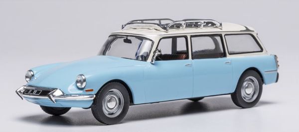 IXOCLC609N.22 - CITROEN ID 19 Estate 1960 Light Blue and White - 1