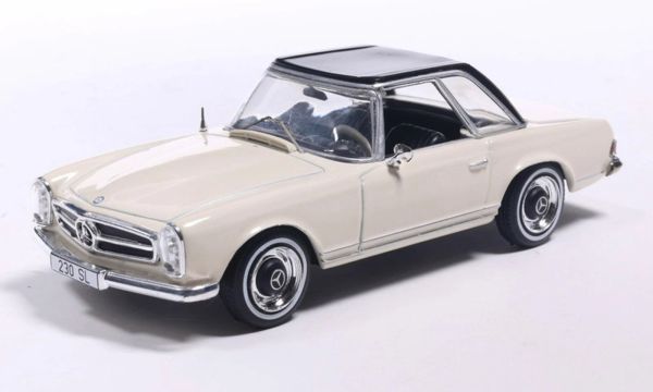 IXOCLC617N.22 - MERCEDES-BENZ 230SL HardTop 1964 Metallic Beige and Black - 1