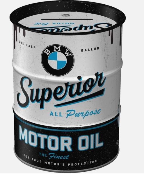 CRMB31501 - Retro BMW money box - Superior Motor Oil - 1
