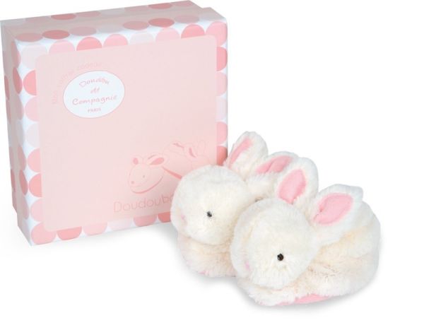 DC1308 - Bunny candy - Slippers with pink rattle - 0/6 months - 1