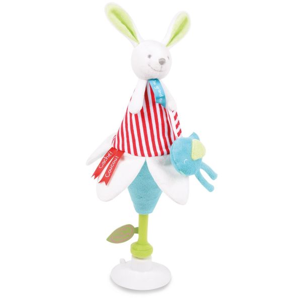 DC2675LAPINFLEUR - Puppet Marotte - Flower Rabbit - 1