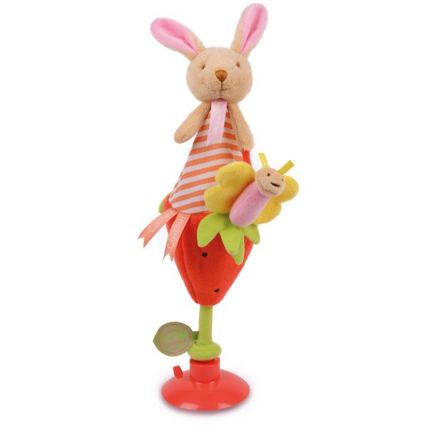 DC2675LAPINFRAISE - Marotte Puppet - Strawberry Rabbit - 1