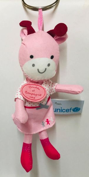 DC2934VACHE - UNICEF keychain - Pink cow - 1