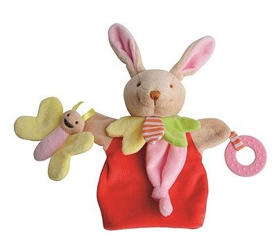 DC3005LAPIN - Red Rabbit Puppet 30 cm - 1