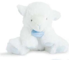 DC3105-BLEU - Lamb rattle - blue - 1