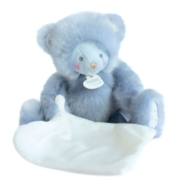 DC3553 - Too cute - Blue bear cub with blanket - 1