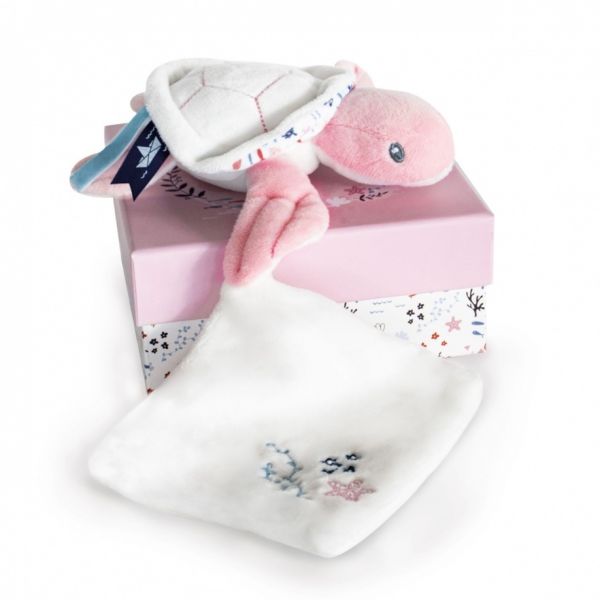 DC3657 - TURTLE with comforter - Pink - COMING SOON - 1
