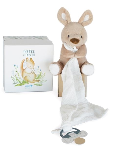 DC3789 - UNICEF PANTIN WITH DOUDOU pacifier clip – Kangaroo - 1