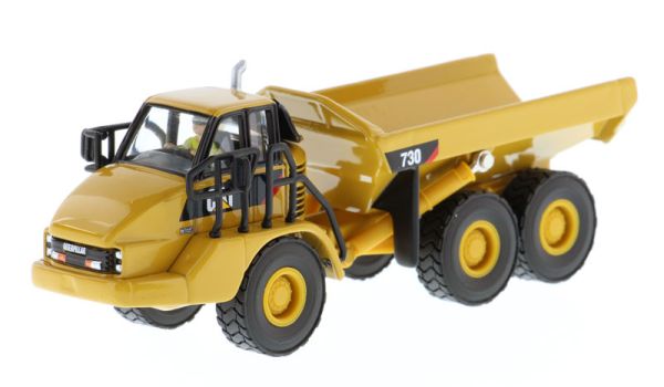 DCM85130 - Dump truck articulated CATERPILLAR 730 with metal box and driver - 1