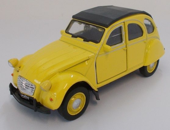 WEL2CVSANSBOITEC - CITROEN 2CV yellow friction model sold without box - 1