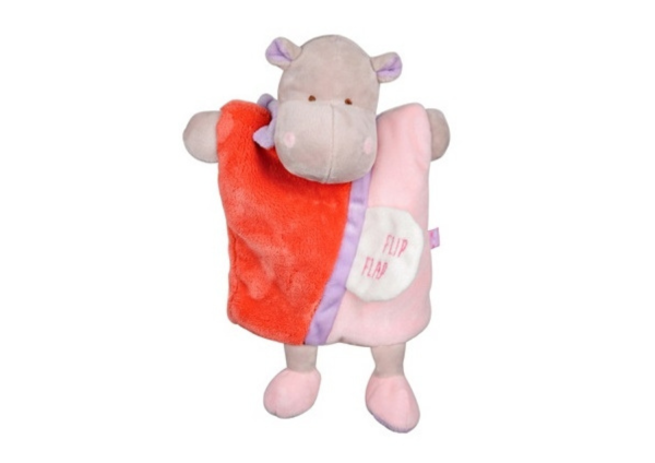 DC2784HIPPO - Little secret hippopotamus puppet 25 cm - 1