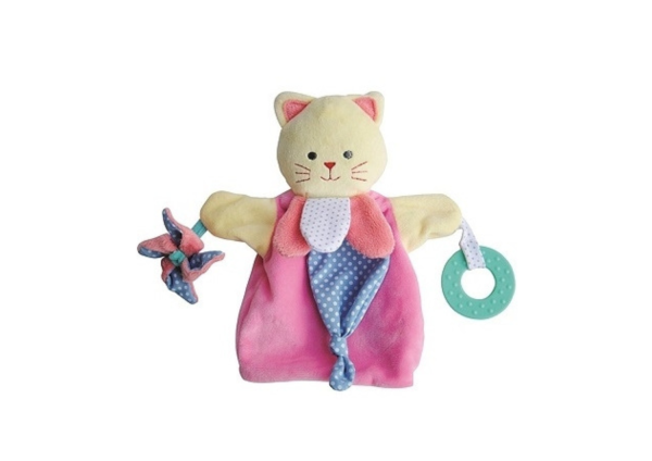 DC3005CHAT - Puppet cat pink 30 cm - 1