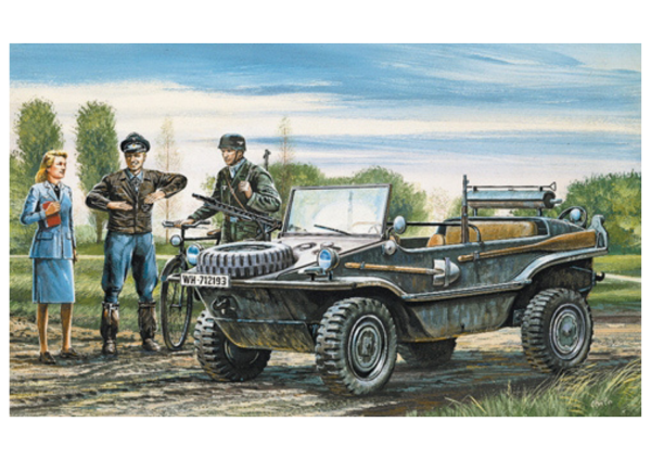 ITA0313 - Schwimmwagen vehicle to assemble and paint - 1