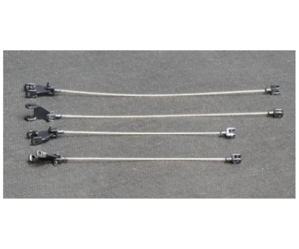 YCC783C-4 - Boom metal cables for LG 1550 RAL9005 Black - 1