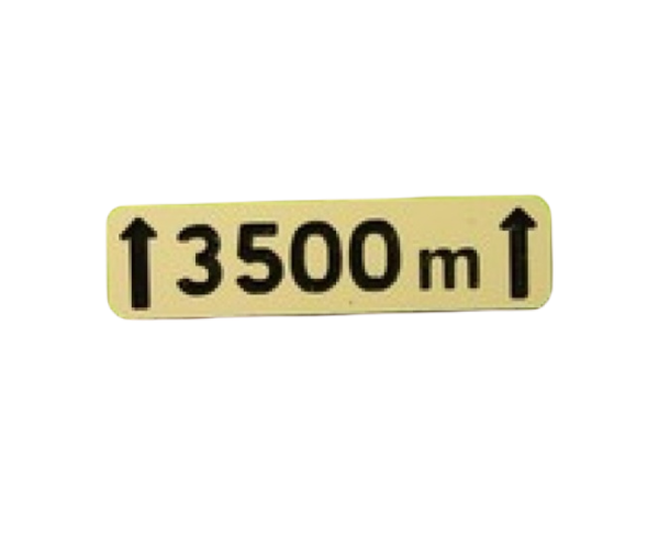 MCD-029 - Signage sign Over 3500m - In kit form - 1