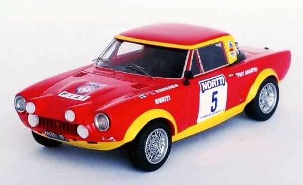 TRODSN149 - FIAT 124 Abarth Rallye #5 1000 Lakes rallye 1974 L.KINNUNEN / A.AHO - Limited to 150ex. - 1
