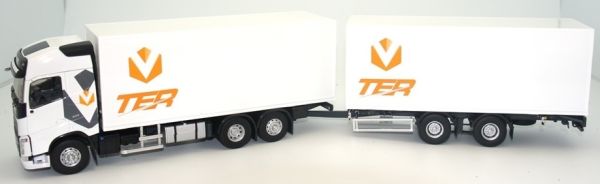 ELI116683 - VOLVO FH4 500 6x2 rigid box with trailer 2 axles transports TER limited 100 units - 1
