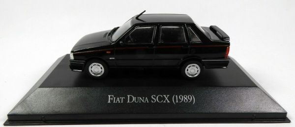 MAGARGAQV14 - FIAT Duna SCX 1989 black 4-door sedan sold in blister pack - 1