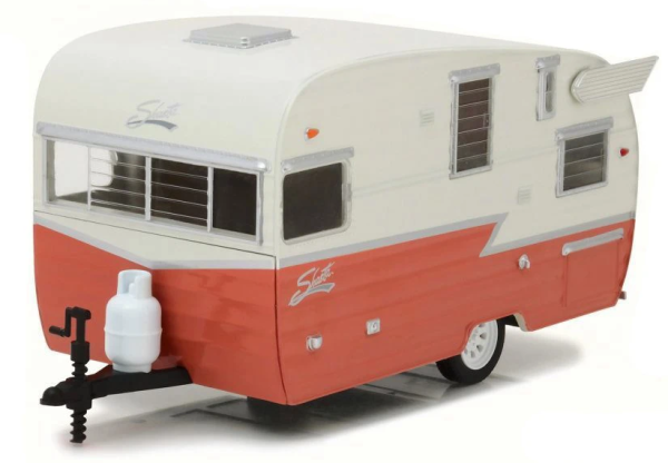 GREEN18415 - Caravan SHASTA Aire Flyte white and coral - 1