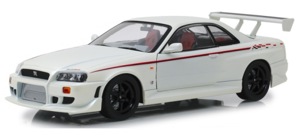 GREEN19049 - NISSAN Skyline GT-R (R34) 1999 pearl white - 1