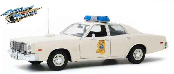 GREEN19083 - Smokey And The Bandit PLYMOUTH Fury 1975 white - 1