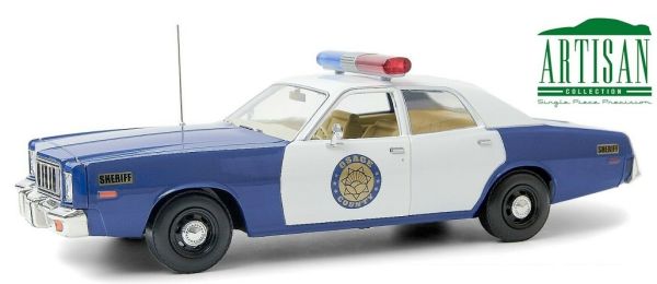 GREEN19096 - PLYMOUTH Fury 1975 Osage County Sheriff blue and white - 1